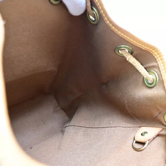 LOUIS VUITTON Mini Montsouris Backpack Bag Monogram Leather Brown M51137 18FA556 main image 4